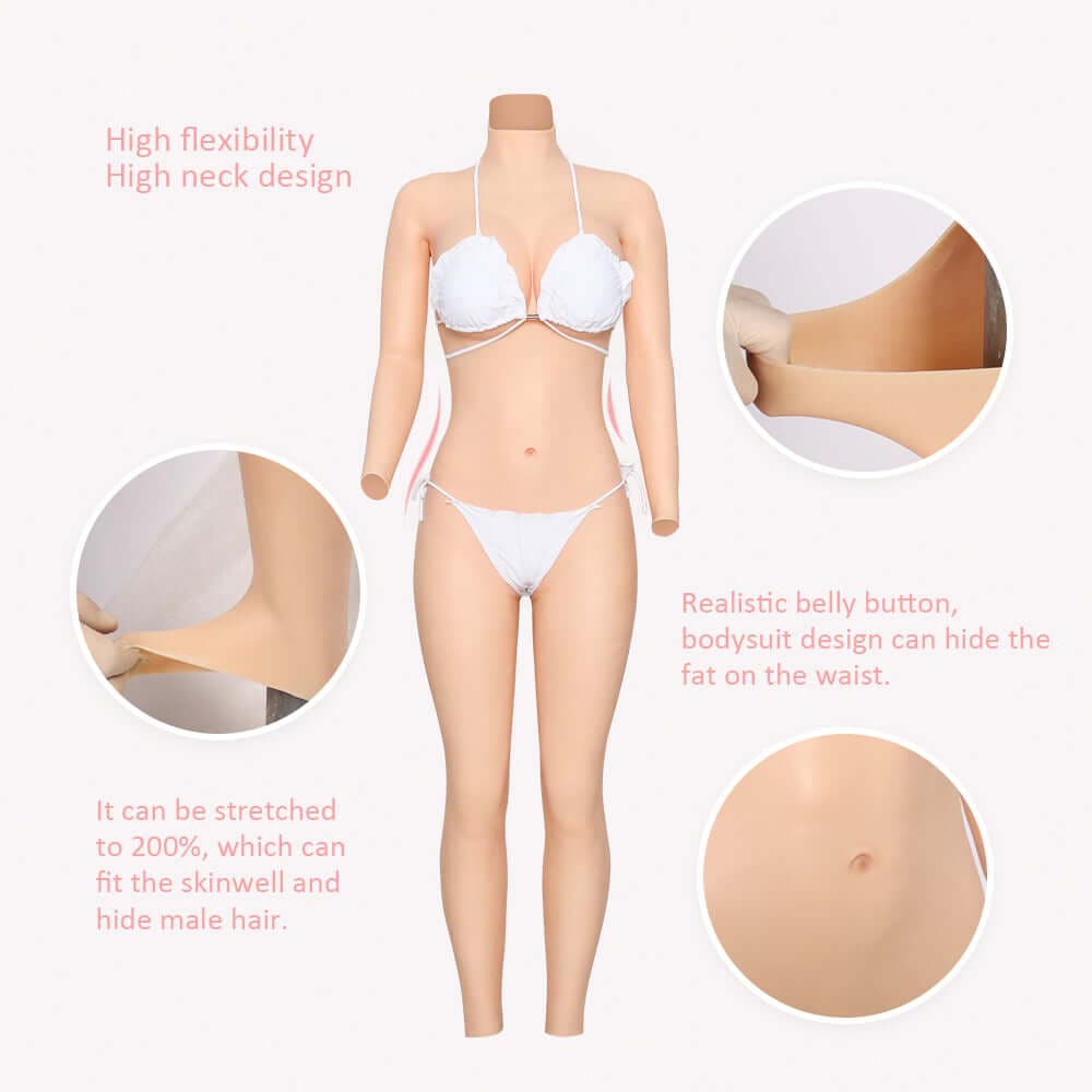 Minaky D cup Bodysuit Ankle-length long sleeve 4G at only $599.99