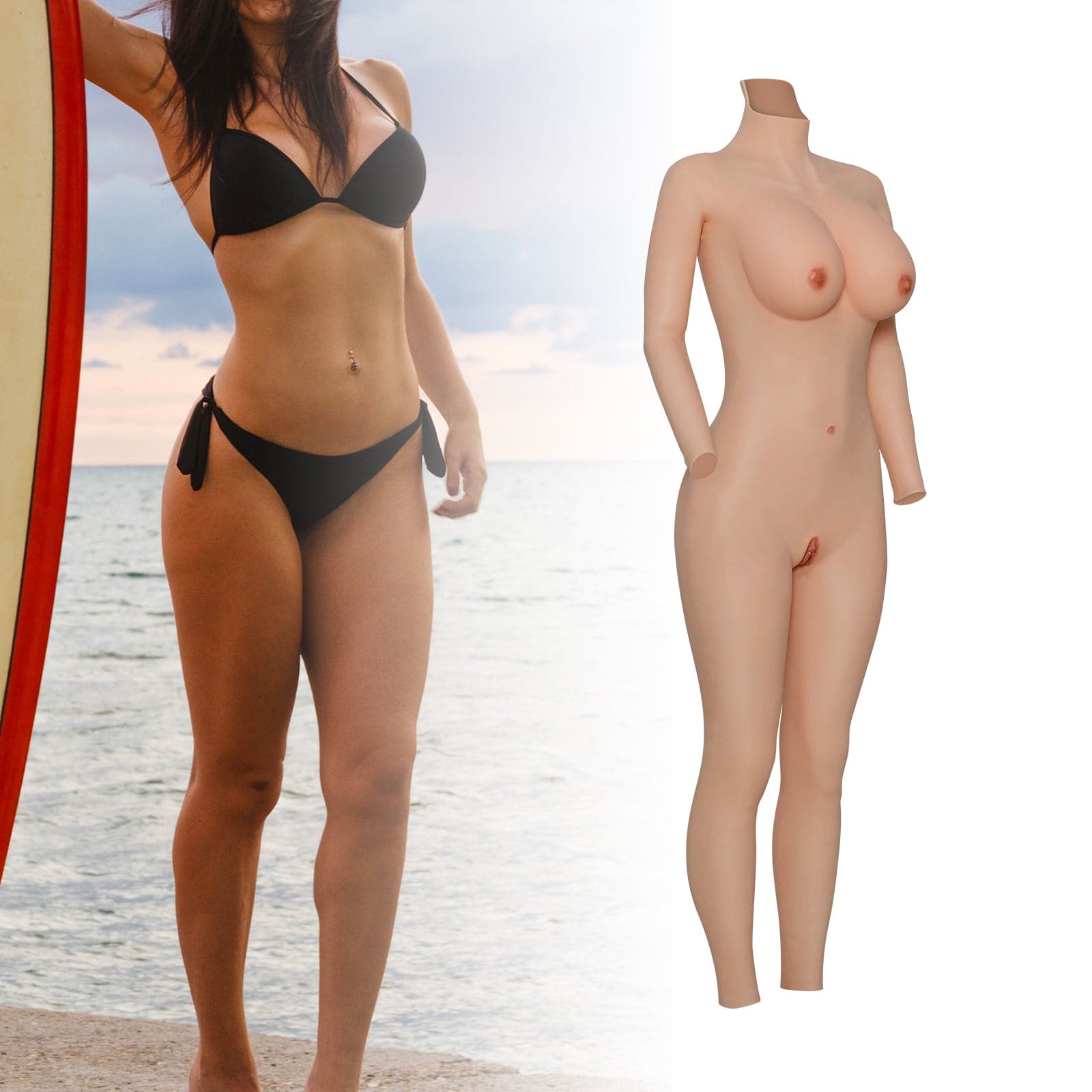 Minaky D cup Bodysuit Ankle-length long sleeve 4G at only $599.99