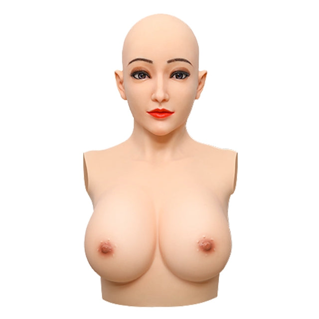 Alice with Breast Female Silicone Head Mask 4G