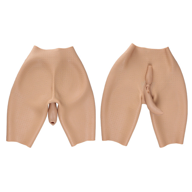 Half Length Silicone Vaginal Pants Hip-enhancer 8G