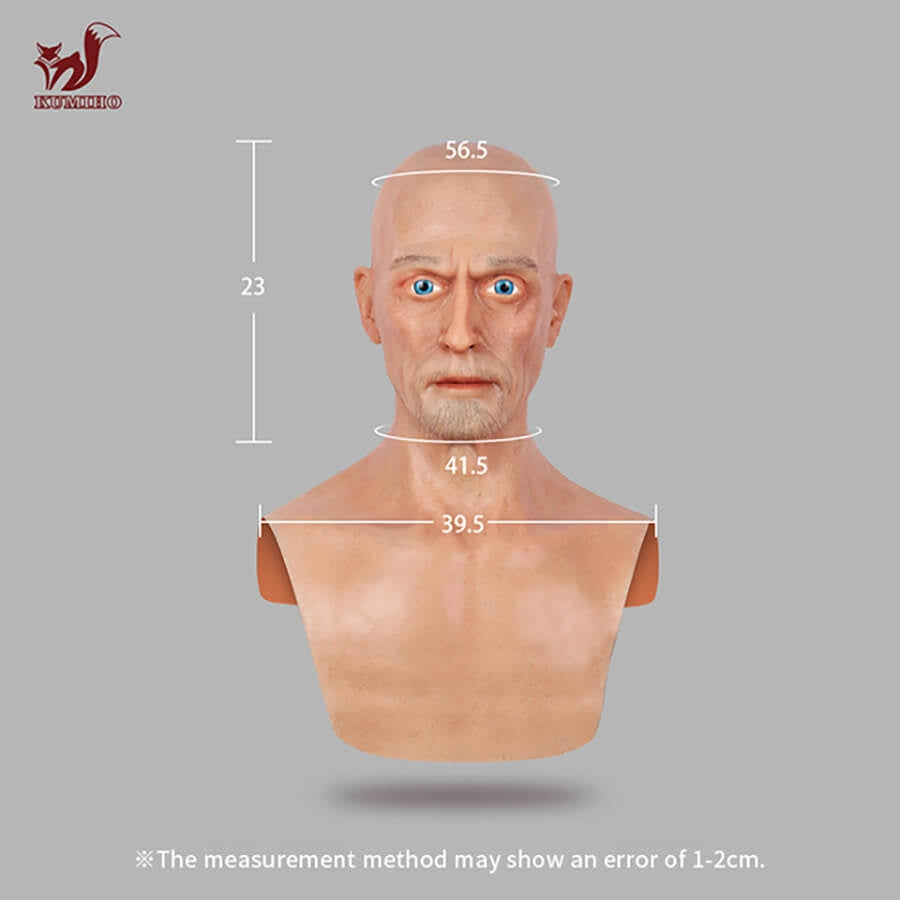 Charles Silicone Old Man Head Mask