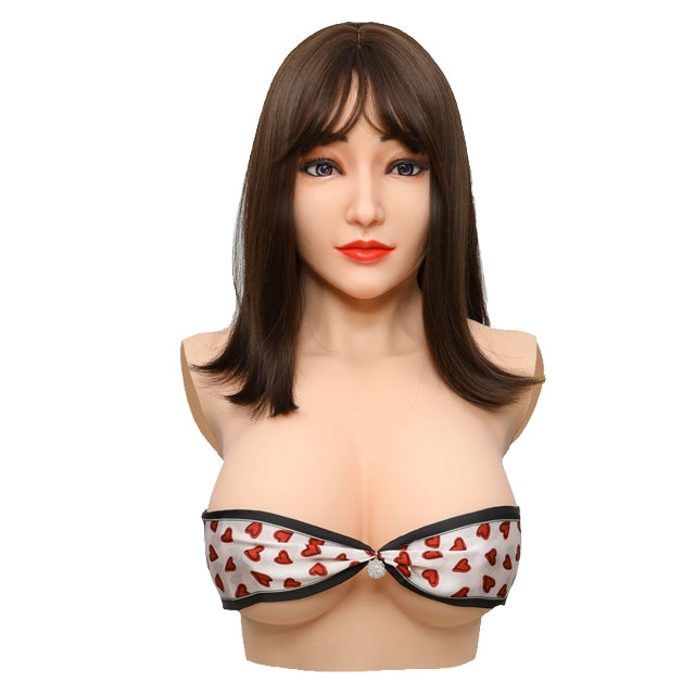 Alice with Breast Female Silicone Head Mask 7G