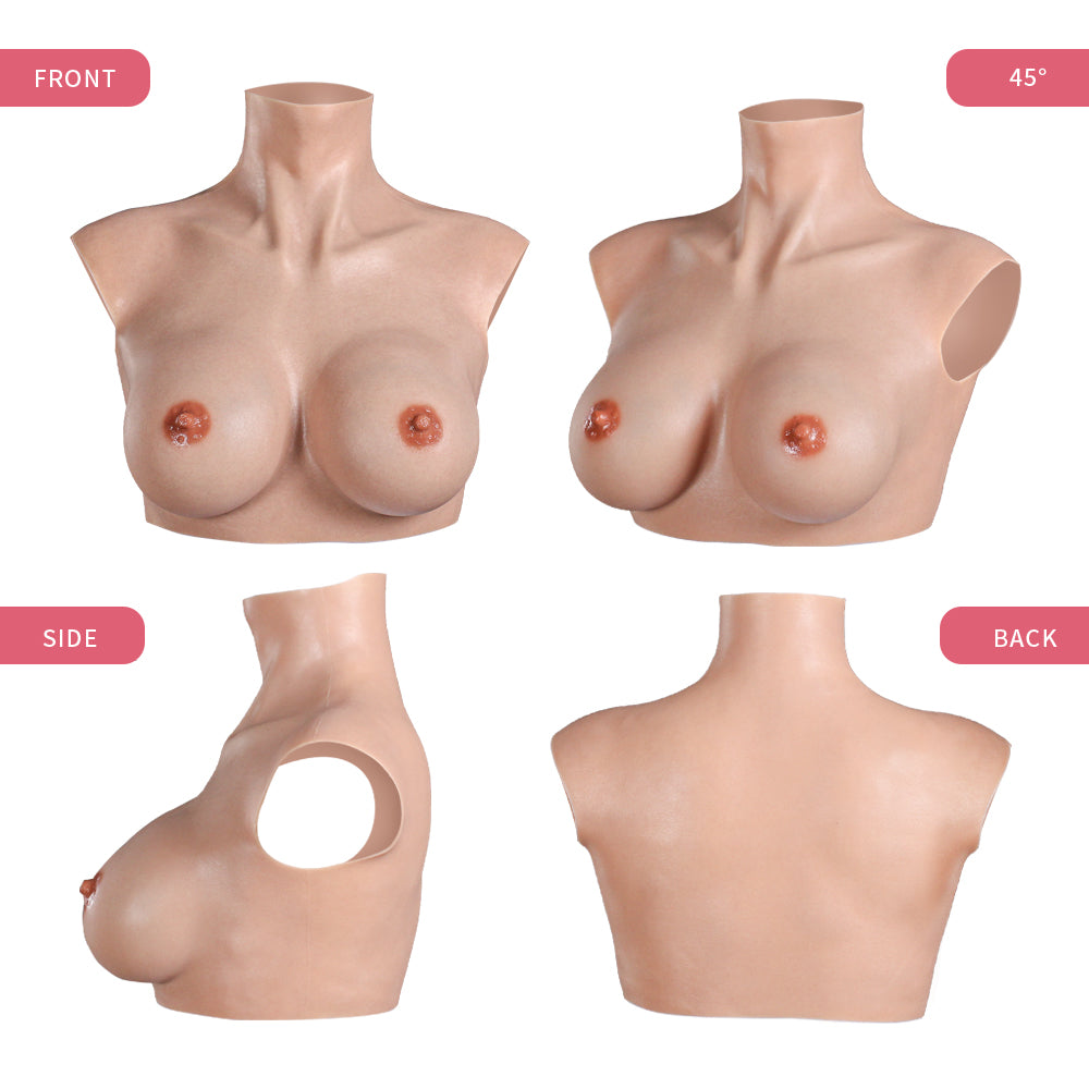 A-G Cup Upgraded Realistic Silicone Breastplate