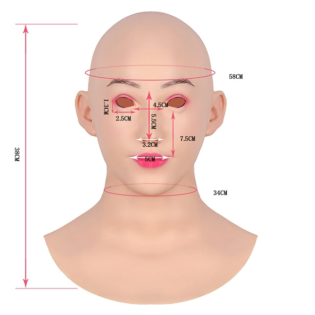 Bliss Silicone Female Head Mask