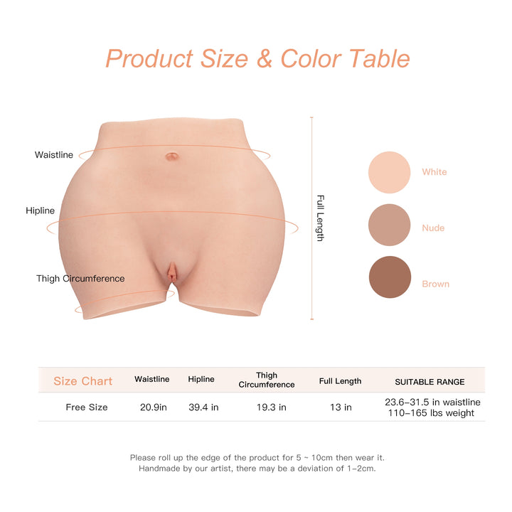 Silicone Panty Hip Enhancer Body Shaper Buttocks 8G