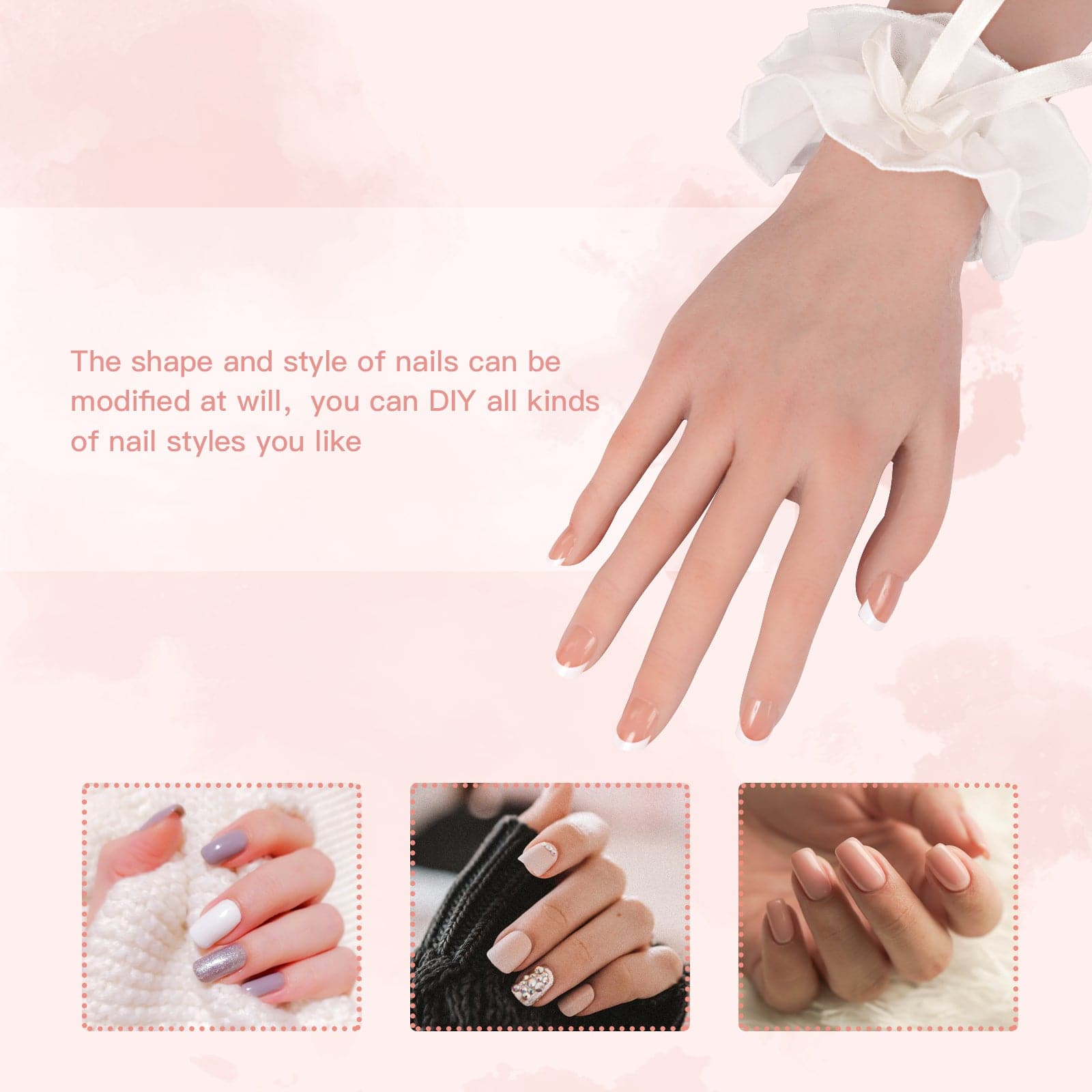 Minaky Silicone Female Mannequin Life Size Hand Sketch Nail Art at only $99.99