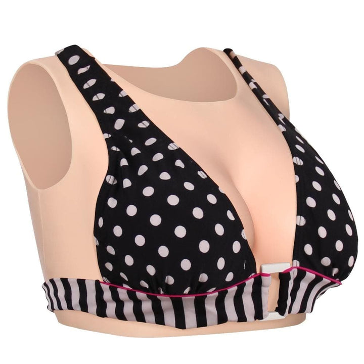 Minaky Round Collar Breastplate Silicone Breast Form Crossdressers at only $69.99