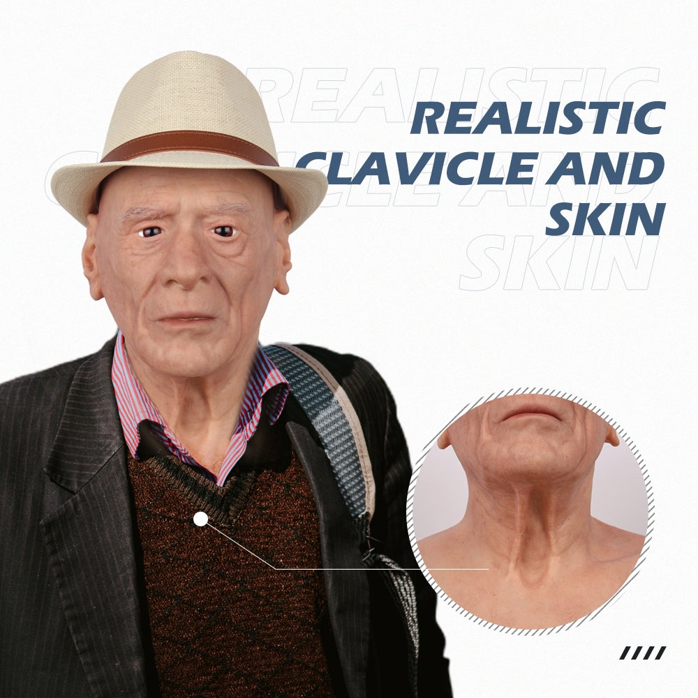 Dees Silicone Old Man Head Mask