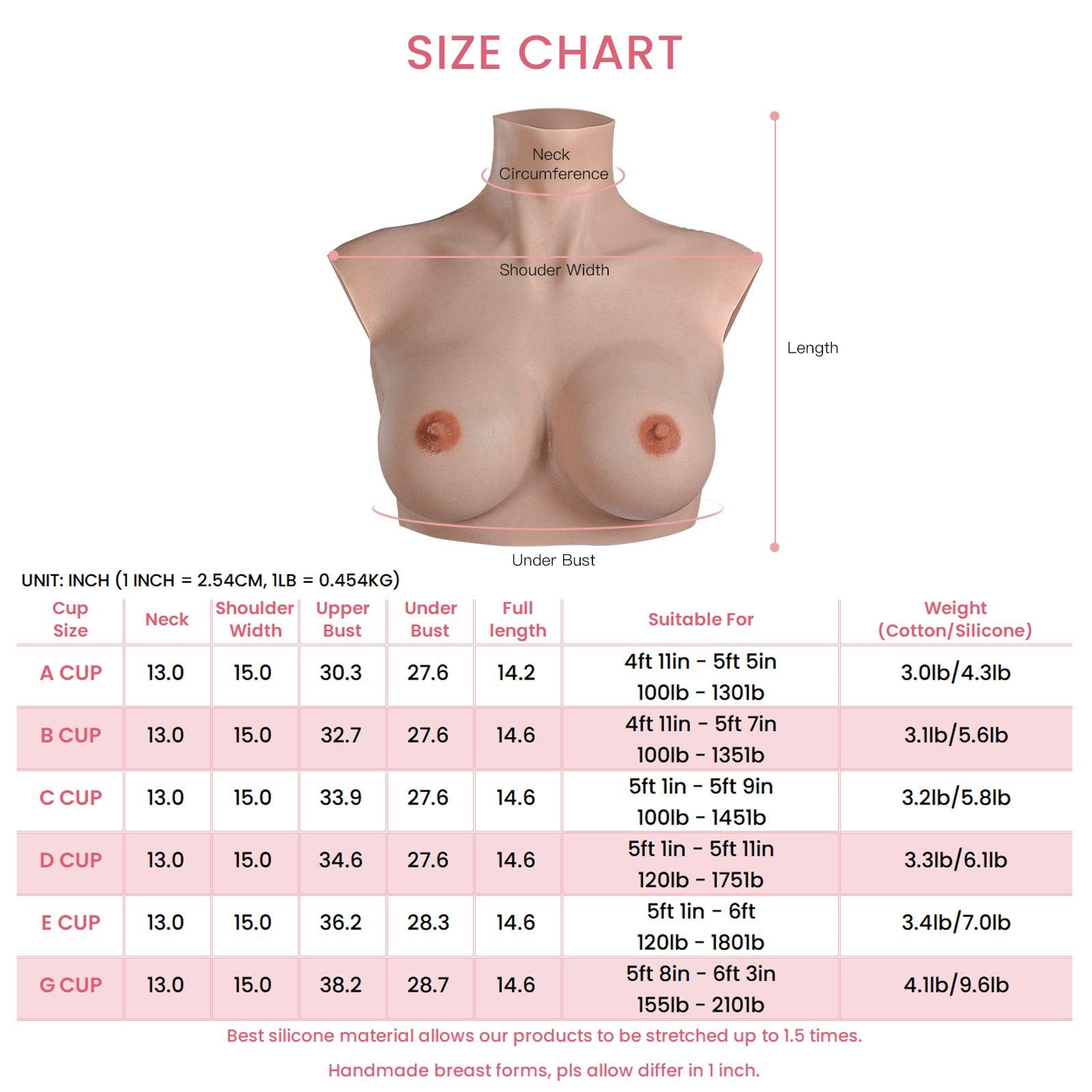 Upgraded A-G Cup Breastplate for Crossdressers - KUMIHO
