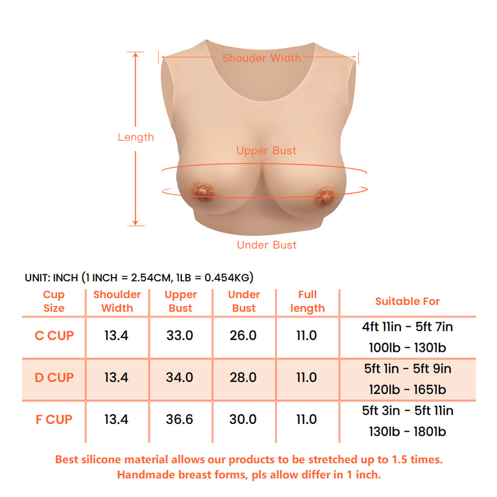 C-F Cup Round Collar Breastplate with Fleece Lined Base Layer