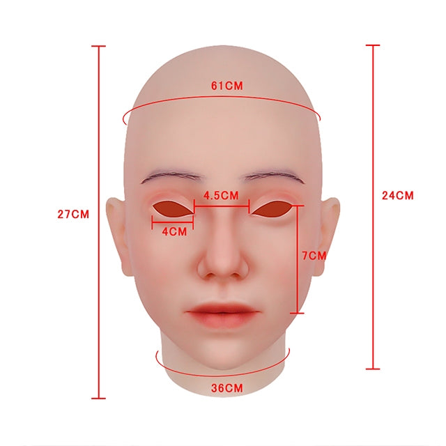 Kathy Silicone Female Head Mask