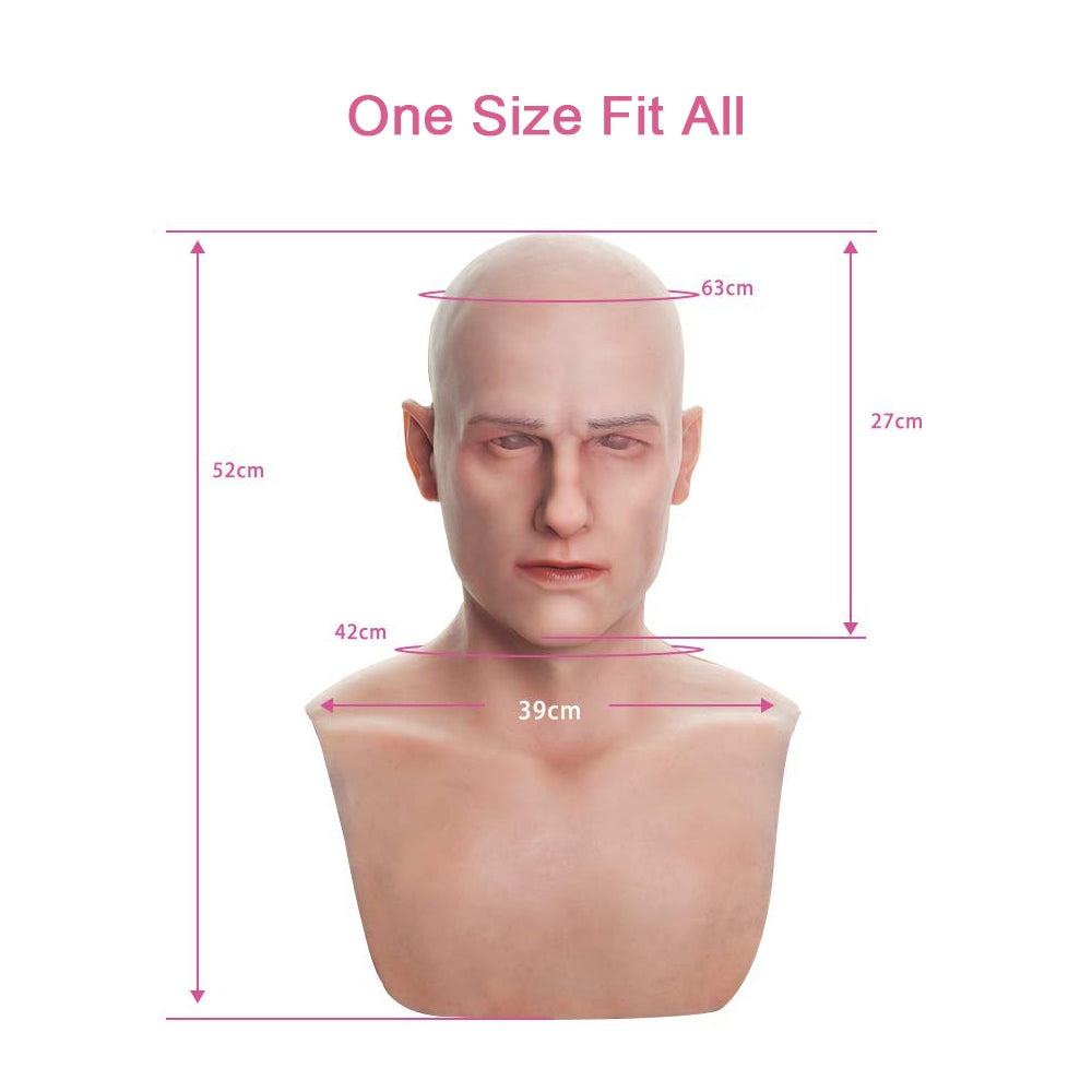 Bell Silicone Male Head Mask