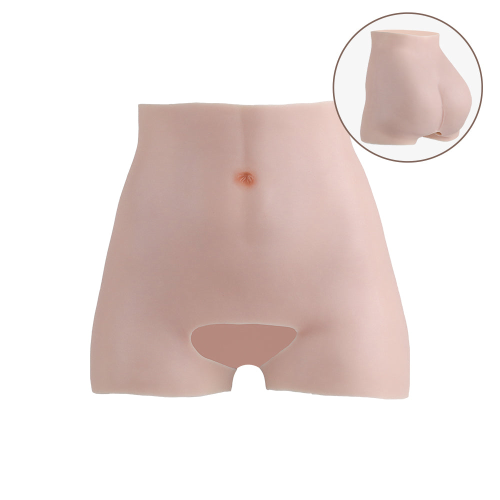 Silicone Open-crotch Pants Hip Enhancer