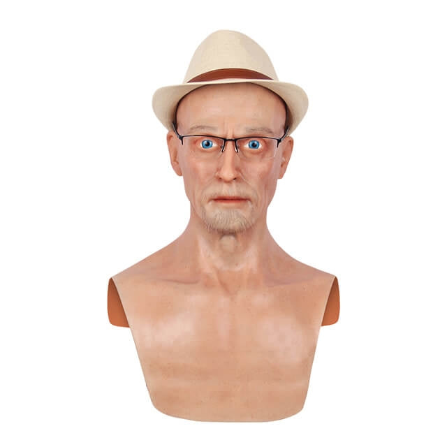 Charles Silicone Old Man Head Mask
