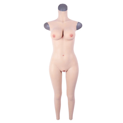 D Cup Ankle-length Silicone Bodysuit 4G