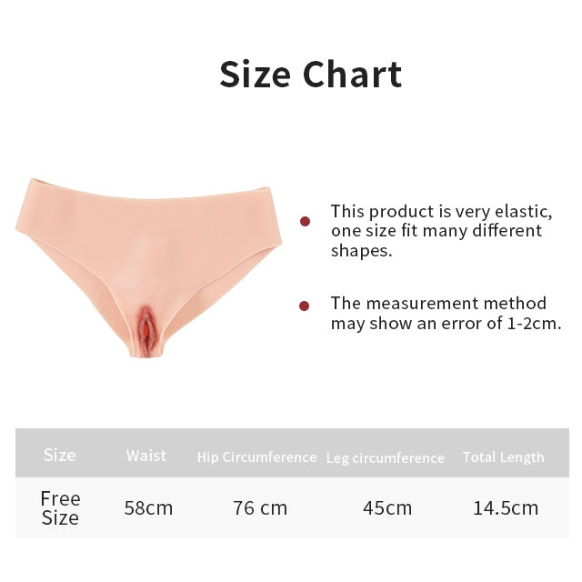 Silicone Vaginal Panties Brief 1G