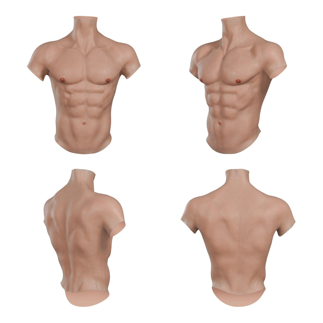 Silicone Muscles Male Suit with fine Makeup