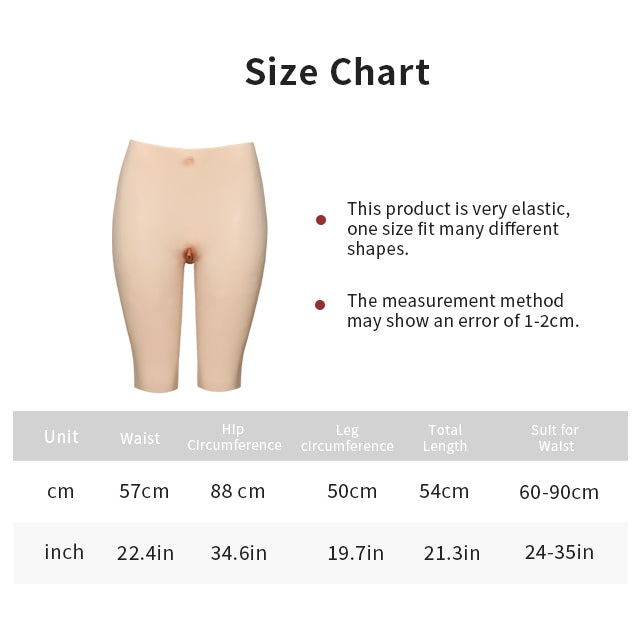 Half Length Silicone Vaginal Pants Hip-enhancer 2G