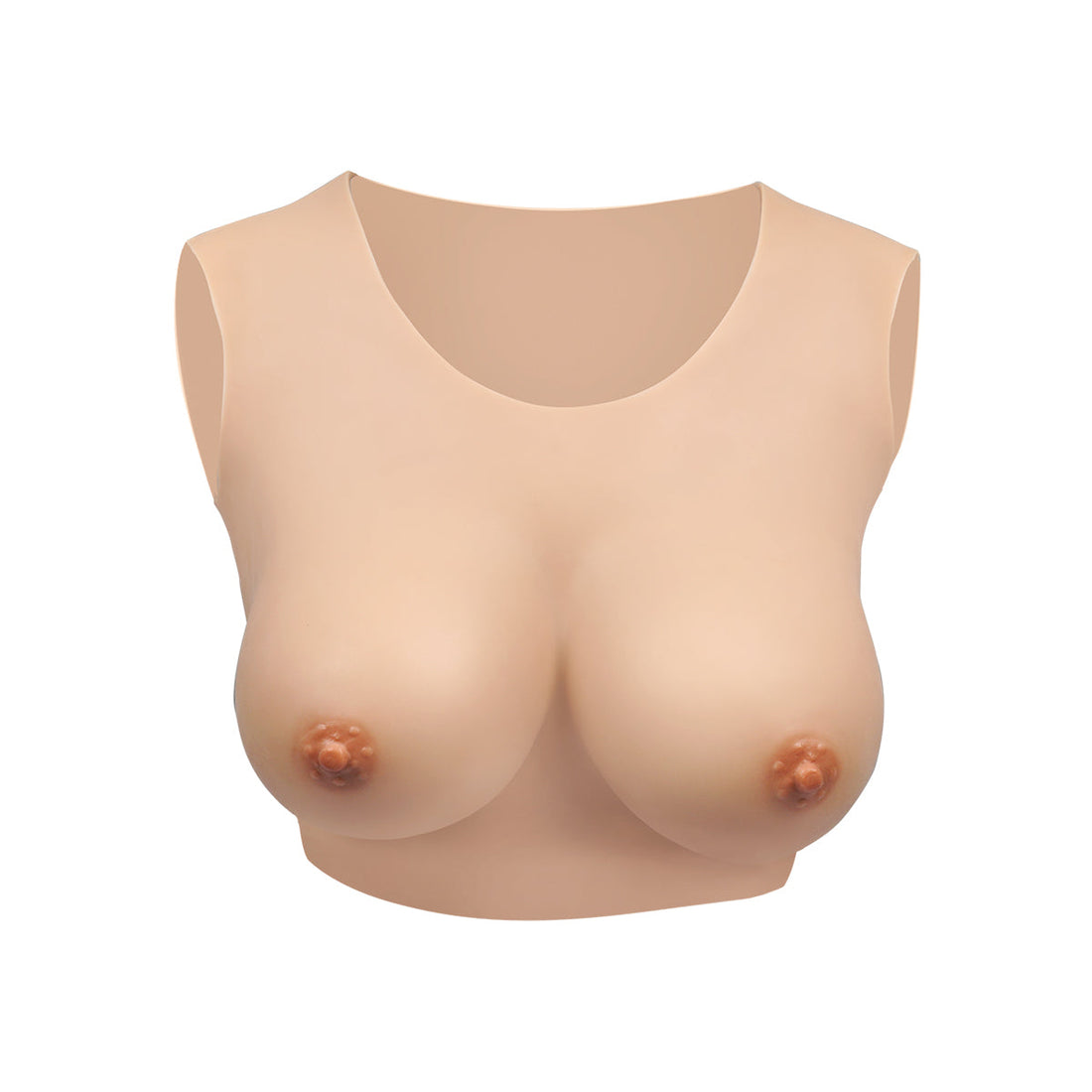 C-F Cup Round Collar Breastplate Silk Cotton Filler 1G
