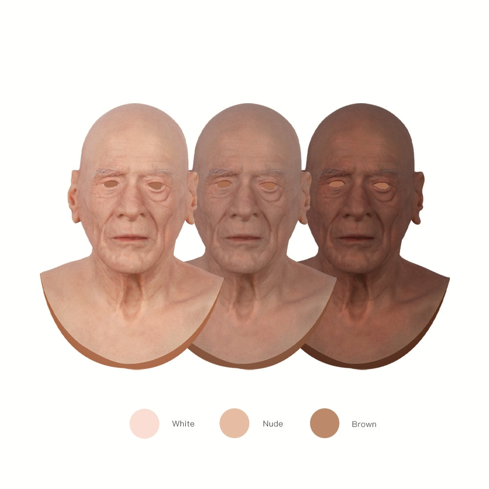 Dees Silicone Old Man Head Mask